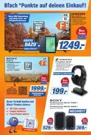K+B Expert Prospekt Seite 3: SAMSUNG Micro RGB TV GMR65R85HAUXZG €1.249,00, SONY OLED TV K77A69PB Bravia 6 €1.999,00
