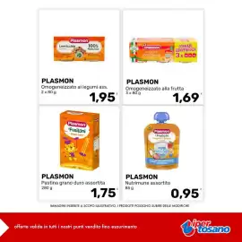 Volantino Iper Tosano settimana 43 Pagina 1: Plasmon Pastina grano duro assortita €1,75, Plasmon Nutrimune assortito €0,95