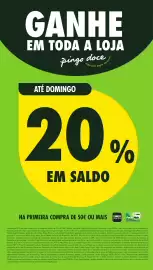Folheto Pingo Doce | Fim de Semana Página 1: GANHE EM TODA A LOJA pingo ATÉ DOMINGO doce sabe bem pagar pouco tão po 20% EM