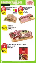 Folheto Pingo Doce | Fim de Semana Página 4: Frango do campo €3,99, Bifanas/rojões/carne picada de porco €4,49