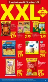 Folheto Lidl semana 44 Página 13: Kania noodles xxl €2,79, Vitasia plain chow mein noodles xxl €1,59