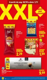 Folheto Lidl semana 44 Página 14: Bellarom cápsulas de café espresso intenso xxl €9,99, Tastino Tortilla Wraps €1,89