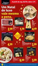 Folheto Lidl semana 44 Página 16: Deluxe Pizza de Massa de Mãe com Gorgonzola DOP, Mel e Pera €3,99
