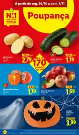 Folheto Lidl semana 44 Página 2: Maçã Fuji Nacional €1,69, Dióspiro Mole Nacional €1,19