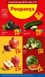 Folheto Lidl semana 44 Página 3: Romã €1,99, Mini Melancia €1,69