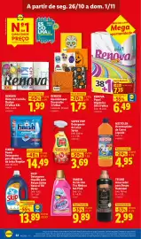 Folheto Lidl semana 44 Página 32: Mistolin desentupidor de canos líquido €4,95, Super Pop detergente de loiça spray €3,69