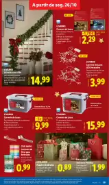 Folheto Lidl semana 44 Página 39: Livarno corrente de luzes €15,99, Livarno corrente de luzes €9,99