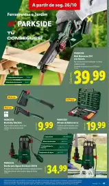 Folheto Lidl semana 44 Página 41: Parkside afiador de motosserras €19,99, Parkside machado/ machete €9,99