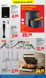 Folheto Lidl | Fim-de-Semana Página 19: Silvercrest utensilios de cozinha €2,99, Moulinex fritadeira de ar quente €89,99