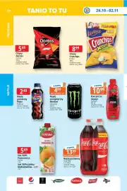 E.Leclerc gazetka tydzień 44 Strona 20: Napój gazowany Coca-Cola €13,99, Chipsy Crunchips Lorenz €8,99