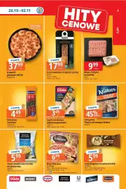 E.Leclerc gazetka tydzień 44 Strona 3: Krewetki gotowane 40/50 Scapmaree €37,99, Szyinka wędzona drobiowa Cedrob €3,49