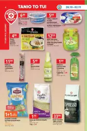 E.Leclerc gazetka tydzień 44 Strona 4: TANIO TO TU! 649 MARKA Ser mascarpone 4.99 Placki tortilla pszenne 320 g, 8 szt. cena