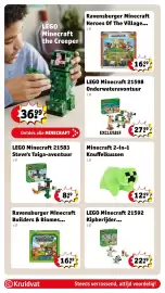 Kruidvat folder | Speelgoed Pagina 20: LEGO Minecraft 21585 Kippenboerderij, LEGO Minecraft 21598 Onderwateravontuur