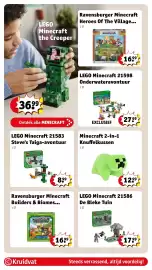 Kruidvat folder | Speelgoed Pagina 20: LEGO Minecraft 21585 Kippenboerderij, LEGO Minecraft 21598 Onderwateravontuur