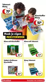 Kruidvat folder | Speelgoed Pagina 25: Gabby's Dollhouse Kleurkoffer, Minecraft Gevulde Etui