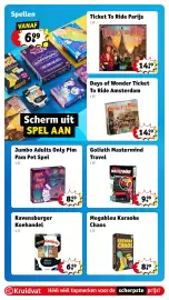 Kruidvat folder | Speelgoed Pagina 45: Days of Wonder Ticket To Ride Amsterdam, Goliath Mastermind Travel