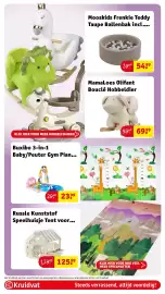 Kruidvat folder | Speelgoed Pagina 50: Russle Luxe Hobbelfiguur/Loopwagen met duwstang, MamaLoes Zwaan Hobbeldier