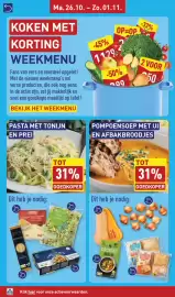 ALDI folder week 44 Pagina 10: Daylicious PREI Fijn gesneden €0,99, Pasta met tonijn en prei