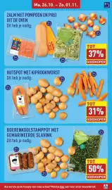 ALDI folder week 44 Pagina 11: Scharrelkip-rookworst €2,49, Veglicious Boerenkool Gesneden