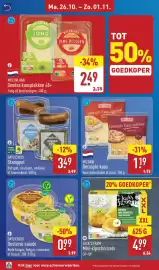 ALDI folder week 44 Pagina 12: Milsani Geraspte kaas €1,19, Daylicious Stamppot €3,49