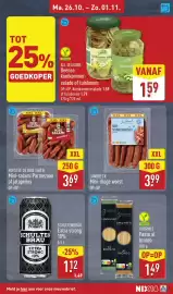 ALDI folder week 44 Pagina 17: Hofstee de Drie Eiken Mini-salami €3,69, Schultenbräu Extra strong €1,12