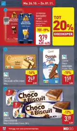 ALDI folder week 44 Pagina 18: Steenbrugge Speciaalbier 4-pack €3,79, Choceur Choco-melkreepjes €1,59