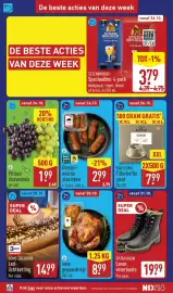 ALDI folder week 44 Pagina 2: Gemarinerde slavinken €2,99, Home Creation Led-lichtketting €14,99
