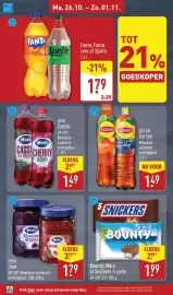 ALDI folder week 44 Pagina 22: Hero Cassis €1,49, Fanta, Fanta zero of Sprite €1,79