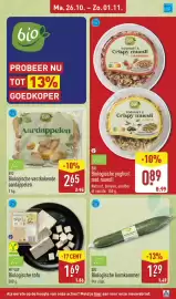 ALDI folder week 44 Pagina 27: Biologische vastkokende aardappelen €2,65, Biologische komkommer €1,29