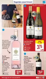 ALDI folder week 44 Pagina 31: Bastide de la Chapelle Provence rosé €5,99, Jean Giner Merlot of Chardonnay €3,75