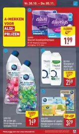 ALDI folder week 44 Pagina 51: Ambi Pur Toiletblokken of -poeder €3,29, Always Discreet incontinentieverband €1,99