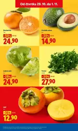 Lidl leták Strana 13: Mandarinky €24,90, Avokádo zelené, kus €14,90
