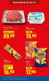 Lidl leták Strana 3: Mleté maso mix 100%, 700 g, chlazené €89,90, PILOS Palouček v kelímku €19,90