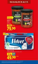 Lidl leták Strana 7: VELVET Toaletní papír, 8 x 150 útržků, 3vrstvý €54,90, CHEF SELECT Kimchi €79,90