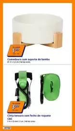Folheto Action Página 4: Por unidade 199 1.99/un. 2.99€ Comedouro com suporte de bambu Ø 15 x 4,5 cm | Várias cores C&C Por