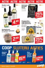 Coop folder week 44 Pagina 15: Hardy's wijn €4,49, Handgebrand xxl pinda's gezouten €2,49
