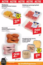 Coop folder week 44 Pagina 6: Versuniek scharrel kipdrumsticks €2,99, Weidenaar gemengd gehakt €2,69