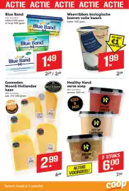 Coop folder week 44 Pagina 7: Blue Band alle soorten €1,49, Meesterhand gesneden noord-hollandse kaas €2,99