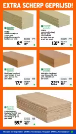 GAMMA folder Pagina 12: Underlayment Radiata TG2 18 mm €49,99, OSB3 constructieplaat €11,79