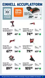 GAMMA folder Pagina 17: Einhell 18V bladblazer/-zuiger Venturro 18/210... €84,00, Einhell 18V tacker TE-CN 18 LI €63,99