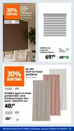 GAMMA folder Pagina 29: GAMMA kant-en-klaar gordijn1382 zand €28,34, GAMMA duo rol gordijn lichtdoorlatend... €48,99