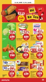 PENNY akciós újság hét 44 Oldal 26: Bosc Kobak Körte €799,00, Zott monte snack €119,00