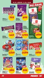 PENNY akciós újság hét 44 Oldal 33: Tibi szaloncukor €2.499,00, Chocola mixed gingerbread cookies €1.799,00