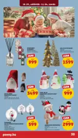 PENNY akciós újság hét 44 Oldal 34: Üveggömb led-es színváltó angyalkával €599,00, Led-es manó karácsonyi dekor* €3.499,00