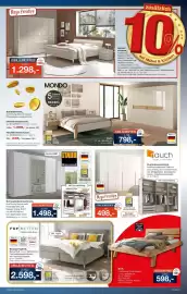 Möbel Inhofer Prospekt Seite 7: Schlafzimmer, Ausführung Asteiche massiv/Champagner €1.398,00, RUF BETTEN Boxspringbett €2,60