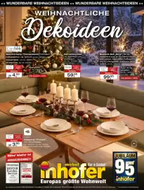 Möbel Inhofer Prospekt Seite 9: Glasserie "Puccini", z.B. Rotweinglas €3,95