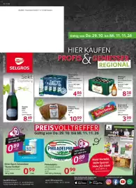 Selgros Prospekt Seite 1: Bitburger Steinie €8,38, Kessler Sekt brut €8,49