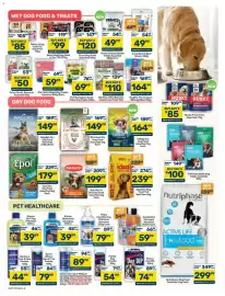 Pick n Pay catalogue Page 2: Pulvex Dog Dip €74,99, Nutriphase Dog Food Assorted €299,99