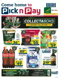 Pick n Pay catalogue Page 1: Kellogg's Noodles Assorted €55,00, Rhodes 100% Fruit Juice Blend Assorted €59,00