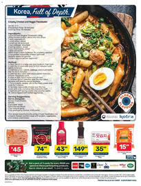 Pick n Pay catalogue Page 4: Gochujang sauce €43,99, Kimchi €35,99